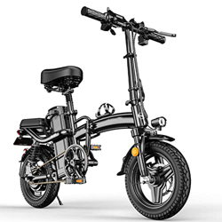 Bicicleta Eléctrica para Adultos De 14 Pulgadas E-Bike Plegable para Pasajeros De La Ciudad Bicicleta Eléctrica con Batería De Litio Extraíble De 48 V características