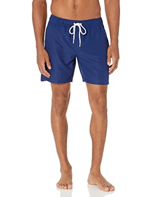 Amazon Essentials Bañador de Secado Rápido de 18 Cm Hombre, Azul Marino, XXL