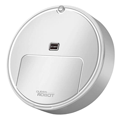 kowaku Aspirador Robot, Limpieza de Habitaciones Barredora de trapeador Aspirador eléctrico de Barrido de Piso silencioso para Piso Mármol, Blanco