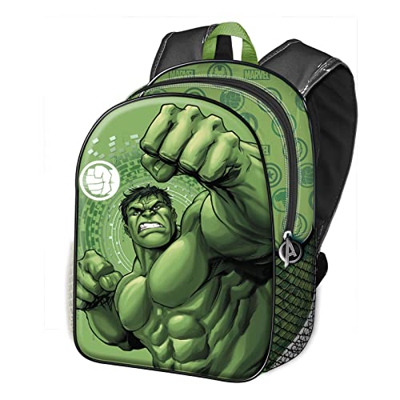 KARACTERMANIA 3409, Mochila 3D Pequeña Fist Unisex Kids, Verde (Green), Única