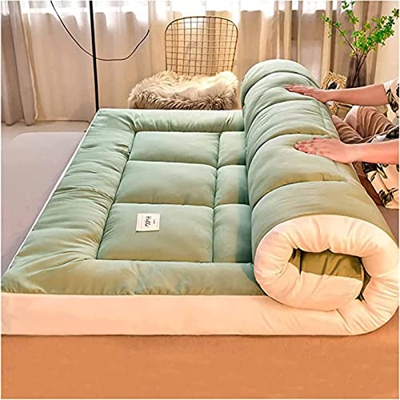 Colchón Plegable Futon Tatami Japones Confortable Transpirable Invierno Verano HipoalergéNico Antideslizante Acolchado Estera Colchones de Camping par