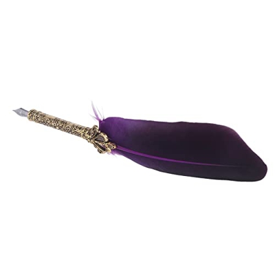 Pluma estilográfica Retro, colores exquisitos, pluma estilográfica elegante de alta suavidad con 5 puntas, soporte para bolígrafo para dibujar