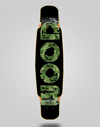 Lab Skate Skateboard Longboard Deck Mix Bamboo 46x9 Icon Camo Black Green precio