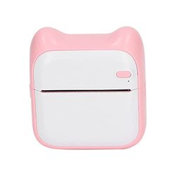 Mini Impresora Térmica, Salida de Papel Rápida, Color Rosa, 203 Ppp, Impresora de Imágenes, Carga USB, Conexión Directa Bluetooth, Capacidad de 1000 M características
