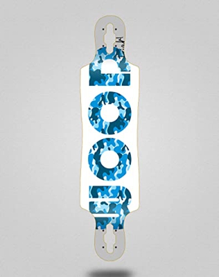 Lab Skate Skateboard Longboard Deck 40x9 Drop Icon White Blue
