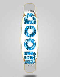Lab Skate Skateboard Longboard Deck Mix Bamboo 46x9 Icon White Blue en oferta