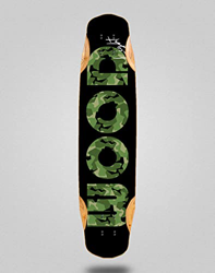 Lab Skate Skateboard Longboard Deck Mix Bamboo 38x8.45 Icon Camo Black Green precio