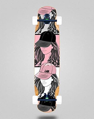 Lab Skate Skateboard Longboard Complete Mix Bamboo 38x8.45 Tom Boy