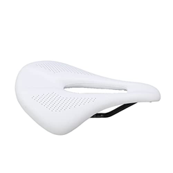 Sillín Hueco de Fibra de Carbono, Sillín de Cuero Delantero de Resorte Doble Cojín Suave para Tijas de Sillín de Doble Vía para Bicicleta MTB para Bic en oferta
