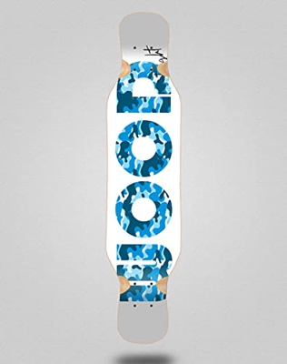 Lab Skateboard Longboard Deck 46x10 Icon White Blue