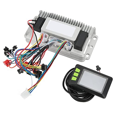 Kit de Controlador sin escobillas para Bicicleta eléctrica, Controlador sin escobillas con Pantalla LCD, Modo de Velocidad Estable Sensible 3 para Man