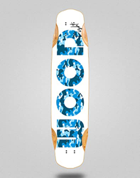 Lab Skate Skateboard Longboard Deck Mix Bamboo 38x8.45 Icon White Blue características