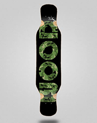Lab Skateboard Longboard Deck 46x10 Icon Camo Black Green en oferta