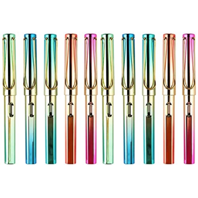 Ciieeo 10 Uds. Cartuchos de Fuente Duraderos de Lujo Profesionales Ejecutivos Bolígrafo de Escritura de Firma Práctica Diario de Metal Sacos Finos. Mm