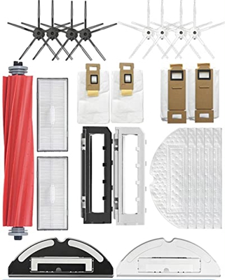 Adjuntos De Kit De Limpieza del Hogar, Kit De Accesorios De Barredora para Aspiradora De Barrendero Xiao MI, Almohadillas para Trapistas, Cepillo Prin