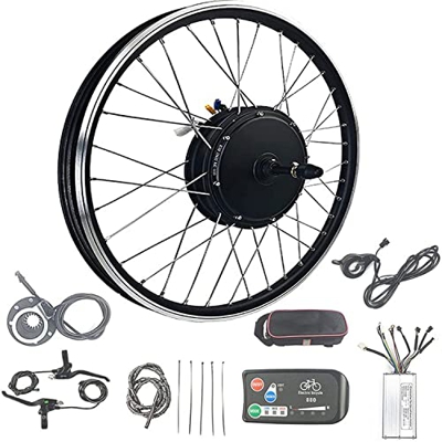 CUZONE Kit de conversión E Bike 20, 24, 26, 27,5, 28, 29, 700c Pulgadas Rueda Trasera Motor de Cubo de Rueda Libre Kit de conversión de Bicicleta eléc