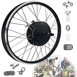 Kit de conversión de bicicleta eléctrica 20, 24, 26, 27,5, 28, 29, 700c pulgadas kit de motor de cubo de rueda delantera control de motor pantalla LCD en oferta