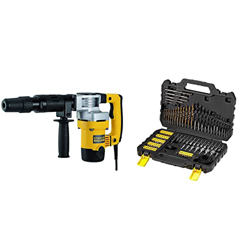 STANLEY FATMAX SFMEH220K-QS - Martillo demoledor 5Kg SDS Max 1.010W, 8.5J, incluye maletín + STA88548-XJ - Juego de 100 brocas y puntas para atornilla en oferta