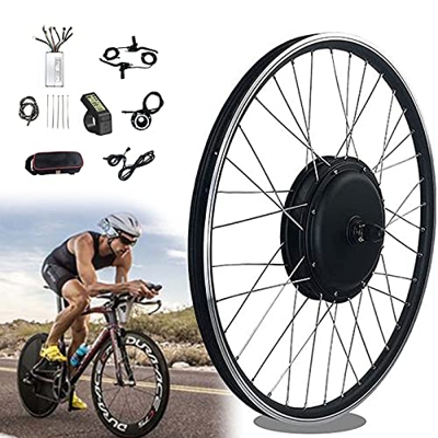 CUZONE Kit de conversión de Bicicleta de Rueda Libre de Rueda Trasera eléctrica Kit de conversión de Motor de Bicicleta eléctrica para neumáticos de 2