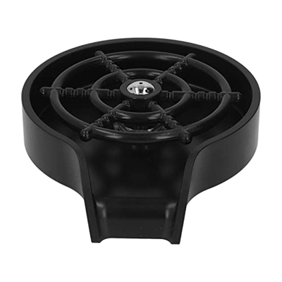 SWOQ Lavadora AutomáTica de Tazas Lavadora a PresióN de Acero Inoxidable ABS para Barra Negro