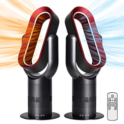 WSYKC Calentador De Espacio De 1800 W, Ventilador De Torre Sin Aspas De Cerámica PTC De 26 Pulgadas, Ventilador De Torre para El Hogar, Frío y Calor 2 precio