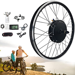 CUZONE Kit de conversión de Bicicleta eléctrica con Cassette de Rueda Trasera 20”, 24”, 26”, 27.5”, 28”, 29”, 700c Kit de conversión de Pedelec Buje d precio