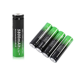 BOTTHEALTH Batería De Iones De Litio 3.7v 5800mah 18650, Recargable para Radio Power Bank Luz Led Linterna Luz De Emergencia 8pcs5800mAh en oferta