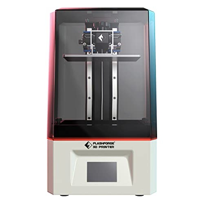 FLASHFORGE Impresora 3D resina Foto 8.9 pulgada, 4K 3840 x 2400 píxeles, pantalla LCD monocromática, doble eje Z con pantalla táctil de 3.5“, Mini 3D 