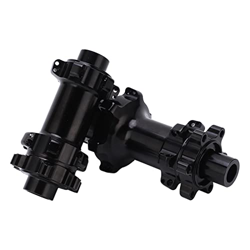 OLIMY Buje de Bicicleta, buje de Freno de Bicicleta Sonido Agradable Tracción Recta Negro Brillante for Freno de Disco de 6 Pernos en oferta