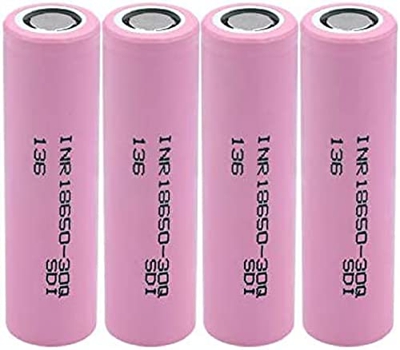 3.7v 3000mah Inr18650 30q Li-Ion Oplaadbare Batterij, Gebruikt Voor Led-zaklamp Power Bank Microfoons Radio's Afstandsbedieningen 2 Stuks,4 Stukken