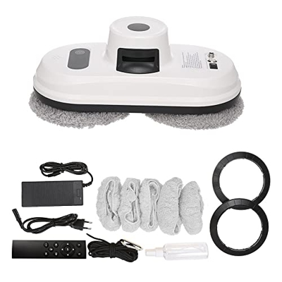 ERYUE Robot de Limpieza de Ventanas eléctrico Aspirador automático de Vidrio Robot de Limpieza de vidrios Control Remoto Adsorción de vacío Fuerte,Aut