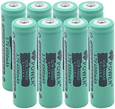 3.7 V 4500 Mah 18650 Li-Ion Batterij, Oplaadbare Gebruik Voor Power Bank Zaklamp Microfoon Hoog Verbruik Radio 1 Stks,8 STUKS: