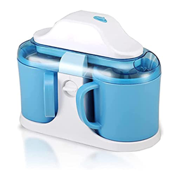 MGUOTP Máquina de Helados de mostrador portátil automática for Cocina en el hogar, máquina de Helados de Doble Cubo, operación silenciosa y fácil, Azu características