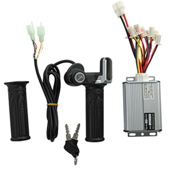 SHAPOKY Accesorios de scooter eléctrico Motor cepillado controlador y acelerador Twist Grip 48 V 1000 W para scooter eléctrico bicicleta precio