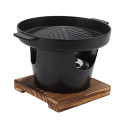 Parrilla de Carbón para Barbacoa, Parrilla de Mesa Antiadherente sin Humo, Portátil, Fácil de Limpiar, Mini Parrilla de Barbacoa Coreana, Estufa de Pa características