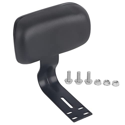 Respaldo del Asiento Trasero, Respaldo del Asiento del Pasajero Trasero de la Bicicleta Eléctrica con Soporte de Metal en Forma de U Negro Cómodo para