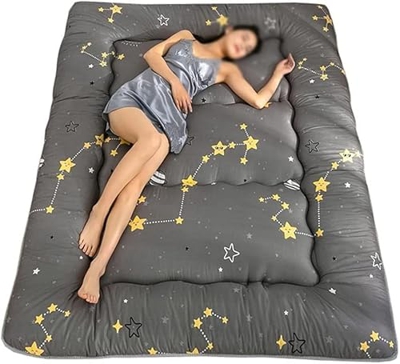 xinlinlin Colchón acolchado plegable cómodo colchón cama King doble tamaño matrimonial Tatami Mat (Color: Gris, Tamaño: 100 x 200 cm)