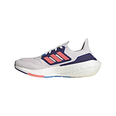 adidas Ultraboost 22, Running Shoe Mujer, Crystal White/Turbo/Legacy Indigo, 38 2/3 EU