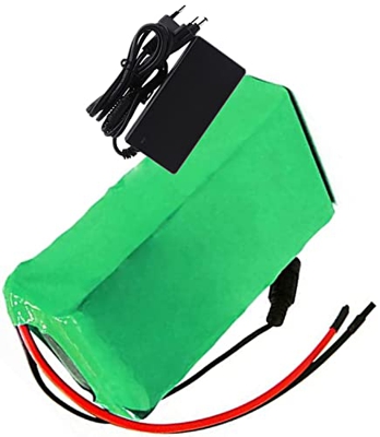stdpcxz Paquete Batería De Iones De Litio para Bicicleta Eléctrica De 24V 6S2p 7Ah Batería De Alta Potencia 500W Bicicleta Eléctrica BMS con Cargador 