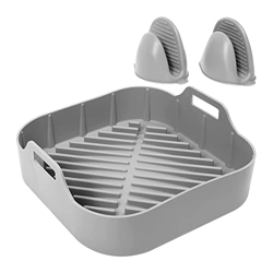 YUMIN Olla de Silicona con Guantes para Freidora de Aire Accesorios para Freidora de Aire Cesta para Hornear de Pizza Parrilla Olla Cocina Utensilios  precio