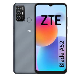 ZTE Blade A52 - Smartphone 6,52" HD+, 2GB RAM, 64GB Almacenamiento, Batería de 5000 mAh, Lector de huellas, Triple cámara 13MP, Gris en oferta