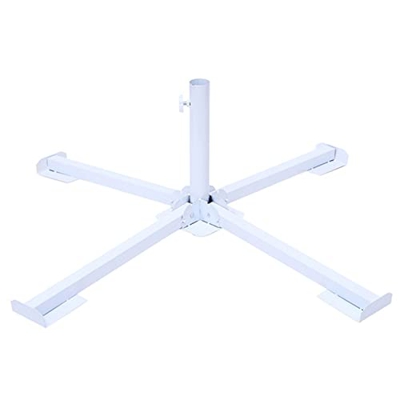 Semssa Soporte de Paraguas Plegable Resistente y Duradero Soporte de sombrilla de jardín para Playa jardinería Exterior Club
