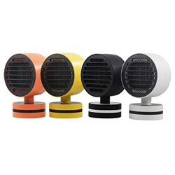 Calentadores de espacio para uso en interiores Mini calentador de aire de 500W de escritorio portátil de cerámica eléctrica PTC Hot Fan Home Office 3s características