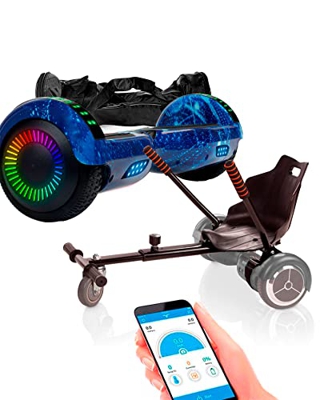 ACBK - Pack HoverKart + Hoverboard Patinete Eléctrico Autoequilibrio con Ruedas de 6.5" Control por App y Bolsa Transporte - (Altavoz Bluetooth + Rued