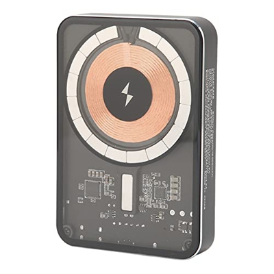 Zunate Banco de Energía Inalámbrico Magnético, Cargador Portátil de 10000 MAh Paquete de Batería Magnética 20 W PD Carga Rápida para Teléfonos Móviles
