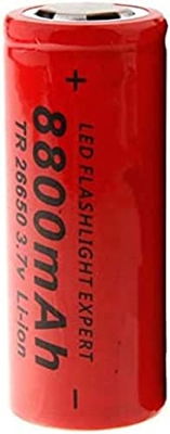 Precargado 26650 8800 Mah 3.7V Li-Ion-Akku, Wiederaufladbar Für Taschenlampe, Mikrofon, Power Bank, Projektor, Video-Türklingel, Kamera, Fernbedienung