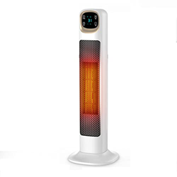 KANNORE Ventilador de Torre oscilante sin aspas con Control Remoto, Calentador y Enfriador eléctrico de circulación de Aire Independiente de 2000 W, 3 características