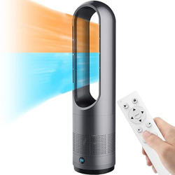 iksya Calentador Y Ventilador Enfriador 2 en 1-2000W Calentador de Ventilador de Torre Calefacción de Cerámica con Control Remoto para El Hogar Dormit en oferta