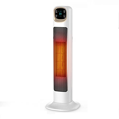 RODASON Ventilador de Torre oscilante sin aspas con Control Remoto, Calentador y Enfriador eléctrico de circulación de Aire Independiente de 2000 W, 3