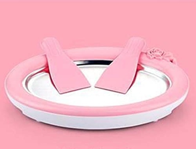 MGUOTP Mini máquina de Helados casera DIY for niños, máquina de Yogur Frito for el hogar, máquina de Hielo Frito con Bandeja de Hielo (con Dos Palas),